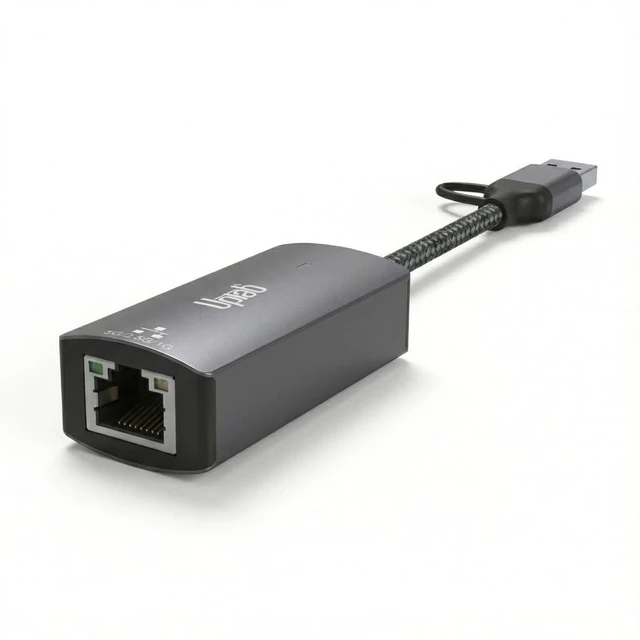 Alt view image 5 of 5 - USB-C & USB-A to 5Gbps Ethernet Adapter, RTL8157 USB 3.2 RJ45 - UPTab