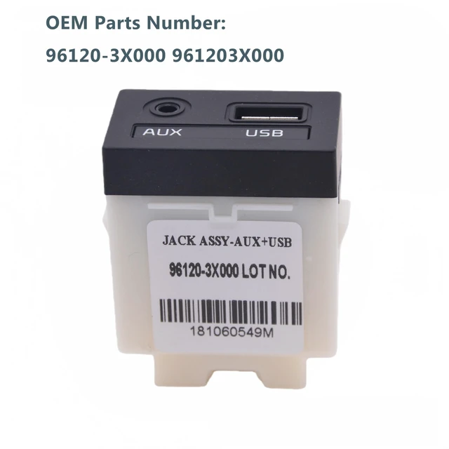 Alt view image 2 of 5 - Irland-nan 961203X000 USB AUX Port Adapter Audio Player 96120-3X000 USB Socket 16-Pins Compatible with Hyundai Elantra MD 2011-2013