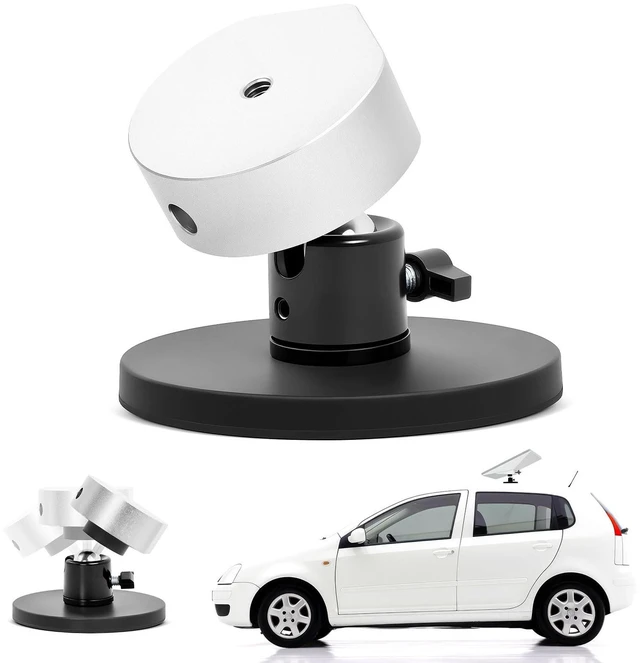 Main image of Focxoio Starlink Mini Magnetic Mount for Car, RV and Yacht, Adjustable Angle Heavy Duty Mount with Aluminum Tripod Adapter, No-Drill Installation (Silver)