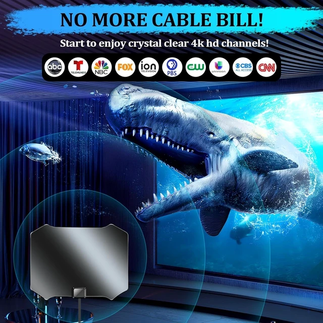 Alt view image 3 of 5 - Digital TV Antenna for Smart TV Indoor, TV Antenna for Local Channels