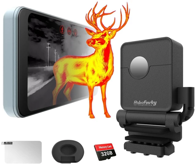 Main image of Robofinity InsightDrive Thermal Camera for Car, IR Night Vision Dashcam