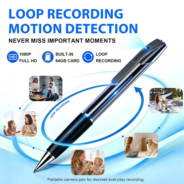 Alt view image 4 of 5 - 64GB Mini Camera Small Camera 1080P Nanny Pets Cam for Indoor/Outdoor