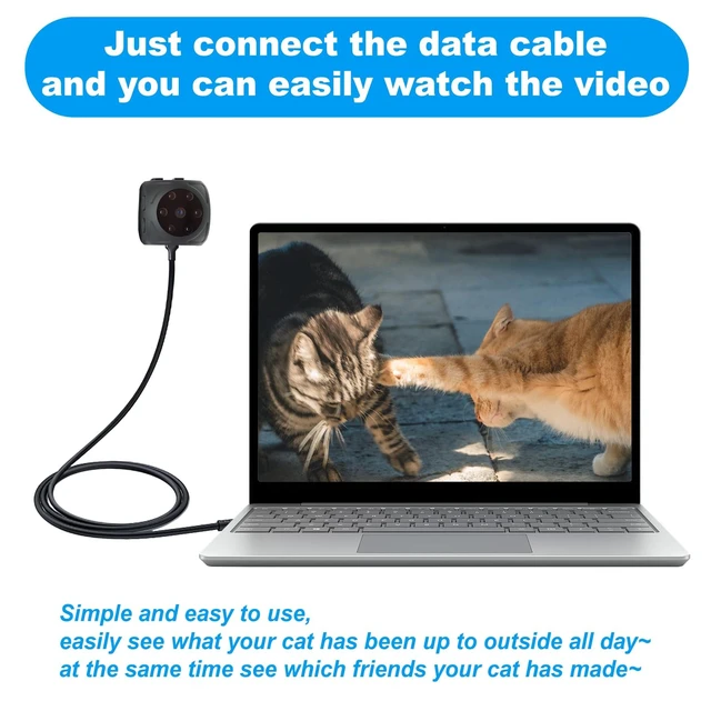Alt view image 5 of 5 - Pet Collar Camera & Cat Collar Camera with 64gb Sd Card,Spy Camera Hidden Camera ,Dog Tracker Collar,Motion Detection Records 1080p Video & Infrared Night Vision Functionality for Indoor/Outdoor.