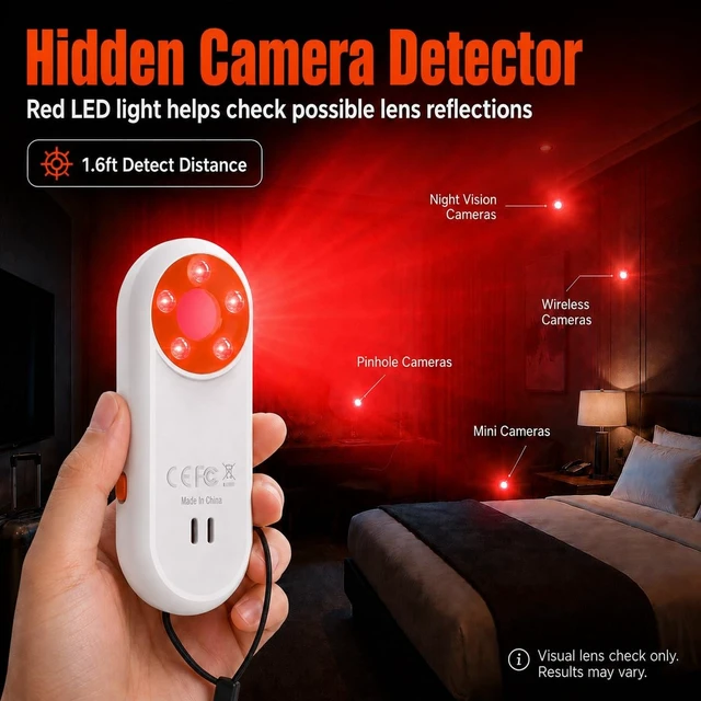 Alt view image 4 of 5 - ANKOSHUN 3-in-1 Rechargeable Door Alarm, Personal Alarm for Women College