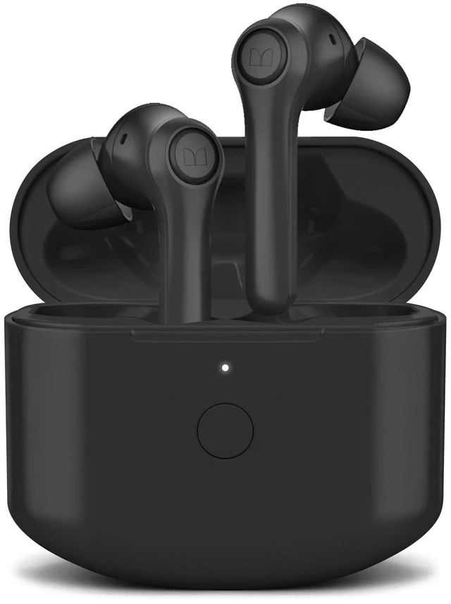 Main image of Monster Verse True Wireless Earbuds with Charging Case, Bluetooth 5.0 in-Ear Stereo Headphones, Built-in Mic for Clear Calls, USB-C Quick Charge (Black)
