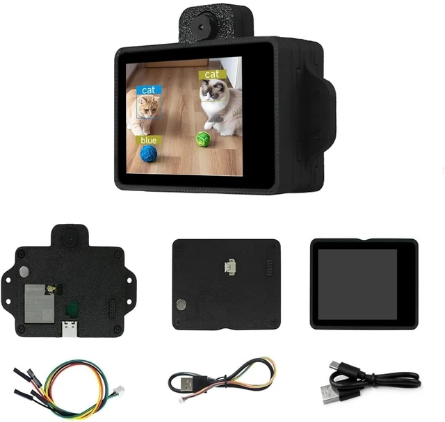 Main image of XiaoR Geek ESP32-S3 AI Vision Module with Camera, WiFi, Display, Voice - Open-Source Face/QR/Color Recognition for Arduino, Raspberry Pi, STEM & Robotics,IoT, Embedded ML