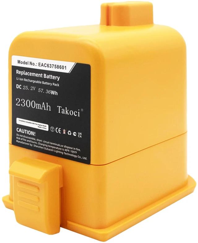 Main image of 2300mAh Cordzero A9 Vacuum Battery - Compatible with LG EAC63758601 EAC63382201 EAC63382202 EAC63382204 25.2V/53.96Wh