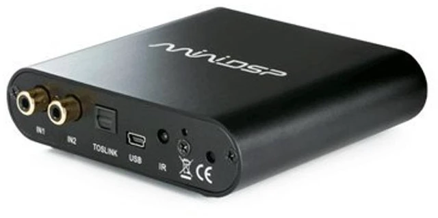 Main image of miniDSP 2x4 HD Digital Audio Signal Processor, Analog, USB, Toslink Audio Source, 4 Presets Stored