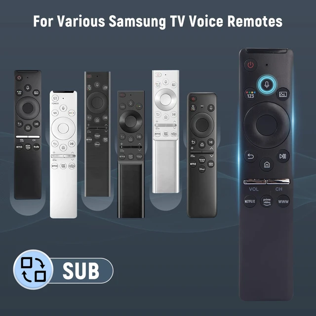 Alt view image 3 of 5 - Voice Remote Control for Samsung Smart TV, BN59 Series Replacement, Compatible with QLED, UHD, 4K/8K, Frame, Crystal, LED & LCD TVs