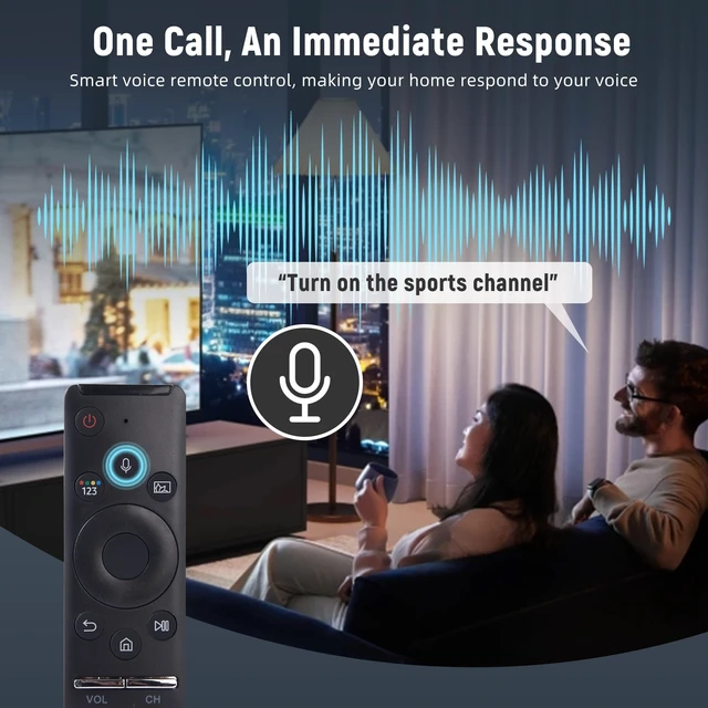 Alt view image 4 of 5 - Voice Remote Control for Samsung Smart TV, BN59 Series Replacement, Compatible with QLED, UHD, 4K/8K, Frame, Crystal, LED & LCD TVs