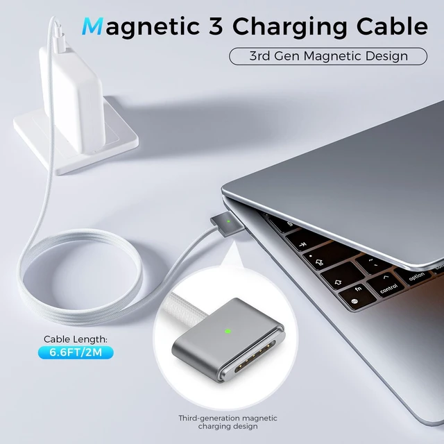 Alt view image 4 of 5 - 96W Magnetic Charger Kit for MacBook Pro 14/16,MacBook Air 13/15(2021-2026)