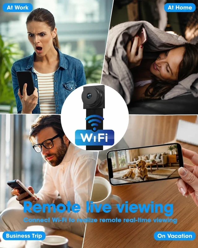 Alt view image 2 of 5 - SAMMICINCO Mini Spy Camera DIY Wireless Surveillance Hidden Camera 1080P HD, Portable Compact Security Cam with Motion Detection for Home Office Indoor Outdoor