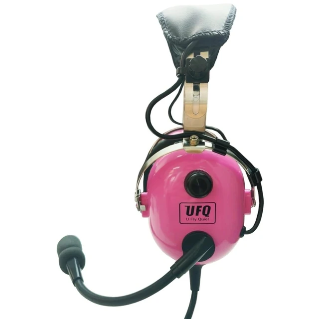 Alt view image 5 of 5 - UFQ Pink A28 ANR Aviation Headset Delux Pink Color with Great ANR Active Noise Reduction Performance for Ladies Women,Clear Communication,Comfortable,Durable,Free with a Headset Bag,Hi-Fi Sound