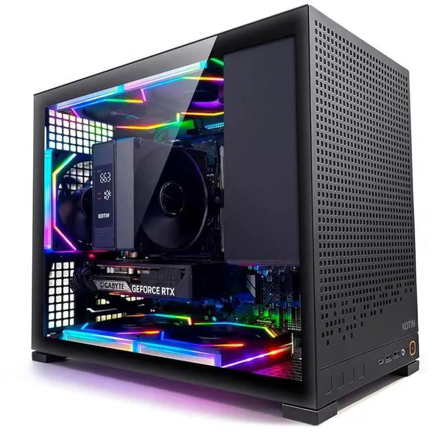 Main image of KOTIN Gaming PC Desktop, AMD Ryzen 5 9600X up to 5.4GHz, GeForce RTX 5060 8GB GDDR7, 16GB DDR5-6000, 1TB PCIe 4.0 NVMe SSD, 650W 80+ Gold PSU, WiFi 7, Win 11 Home, 1080p/1440p Gaming Tower