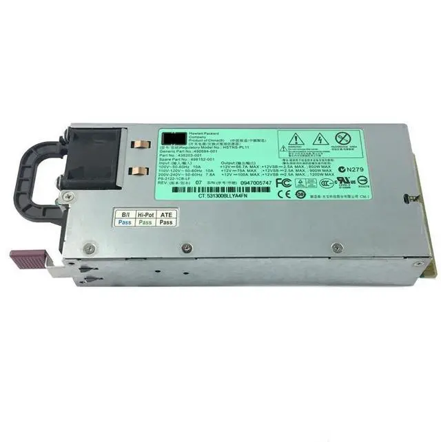 Alt view image 2 of 4 - For 1200W Server Power Supply 490594-001 438203-001 498152-001 HSTNS-PL11