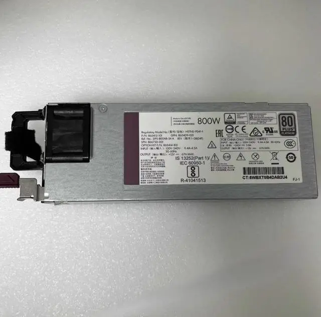 Main image of For HSTNS-PC41 865414-B21 865412-101 866730-001 865409-001 Server Power Supply 800W
