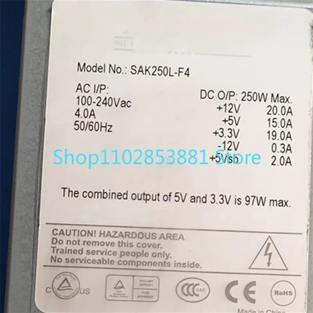 Alt view image 2 of 2 - 1PCS for SAK250L-F4-GA03-0000FF JSA1500 SAK250L-F4 Power Supply