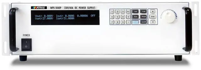 Main image of MATRIX MPS-3040P High Power Programmable DC Power Supply 30V 40A 1200W, Adjustable DC Power Supply Variable Resolution 1mV/1mA, Lab Bench Power Supply with Sense, RS-232, Intelligent Temperature Fan
