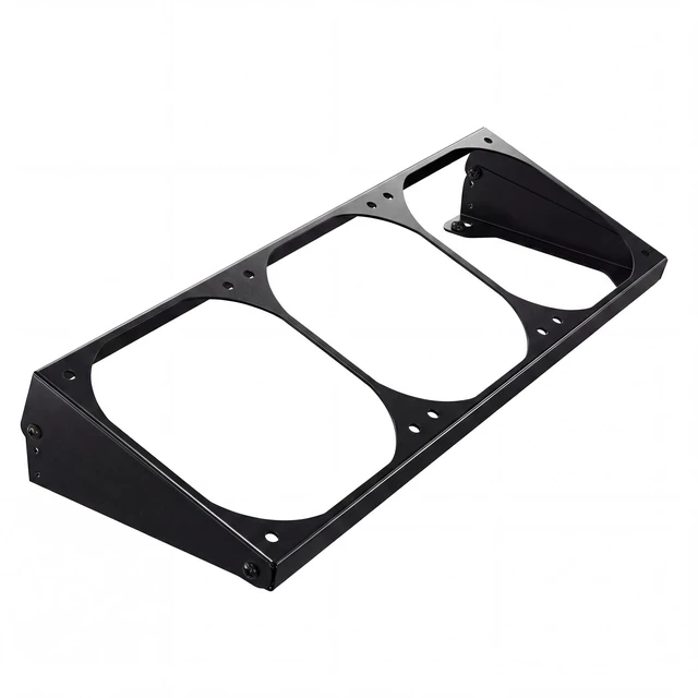 Main image of 3 Angles Adjustment PC Fan Bracket Computer Case Chassis Cooling Fan Radiator Conversion Adapter Holder for PC Case Heatsink-360 Black
