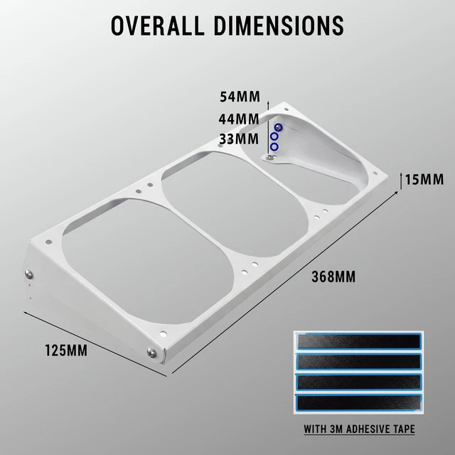 Alt view image 4 of 7 - 3 Angles Adjustment PC Fan Bracket Computer Case Chassis Cooling Fan Radiator Conversion Adapter Holder for PC Case Heatsink-360 White