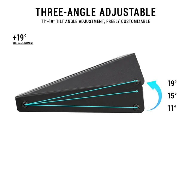 Alt view image 3 of 7 - 3 Angles Adjustment PC Fan Bracket Computer Case Chassis Cooling Fan Radiator Conversion Adapter Holder for PC Case Heatsink-240 Black