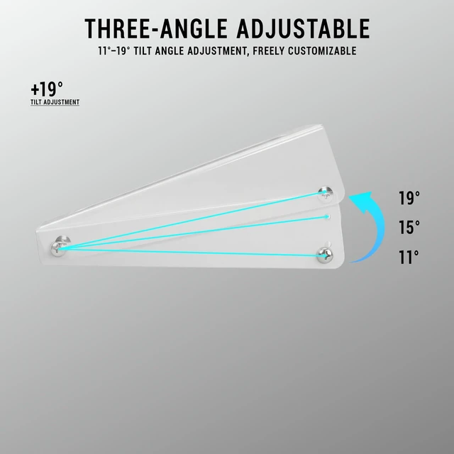 Alt view image 5 of 7 - 3 Angles Adjustment PC Fan Bracket Computer Case Chassis Cooling Fan Radiator Conversion Adapter Holder for PC Case Heatsink-360 White