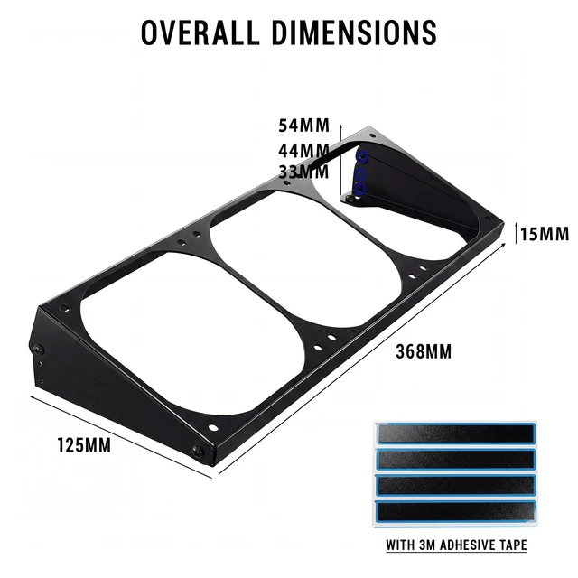 Alt view image 5 of 7 - 3 Angles Adjustment PC Fan Bracket Computer Case Chassis Cooling Fan Radiator Conversion Adapter Holder for PC Case Heatsink-360 Black