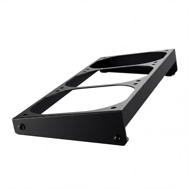 Alt view image 7 of 7 - 3 Angles Adjustment PC Fan Bracket Computer Case Chassis Cooling Fan Radiator Conversion Adapter Holder for PC Case Heatsink-360 Black