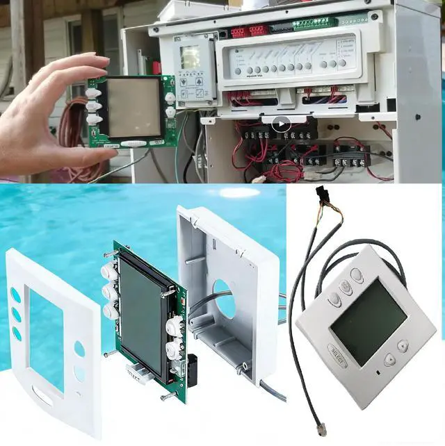 Main image of R0551800 Service Controller Replacement for Zodiac Jandy Aqualink RS One Touch System Pool and Spa Control Panel PCB with Buttons, LCD, LED, ScrewsConnector 2.89FT Cable