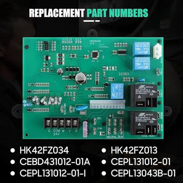 Alt view image 2 of 5 - ICM282A Furnace Control Board Replacement Compatible for Carrier HK42FZ034 HK42FZ013 HK42FZ004 HK42FZ007 HK42FZ008 HK42FZ009 HK42FZ011 HK42FZ016 325878-751 CEPL1311012-01