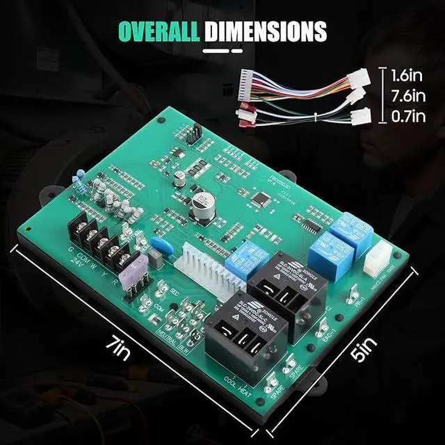 Alt view image 4 of 5 - ICM282A Furnace Control Board Replacement Compatible for Carrier HK42FZ034 HK42FZ013 HK42FZ004 HK42FZ007 HK42FZ008 HK42FZ009 HK42FZ011 HK42FZ016 325878-751 CEPL1311012-01