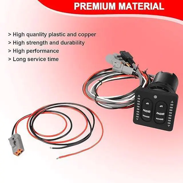 Alt view image 3 of 7 - 15170-001 LED Indicator Integrated Tactile Switch Kit Fits for Lenco Marine Single Actuator System