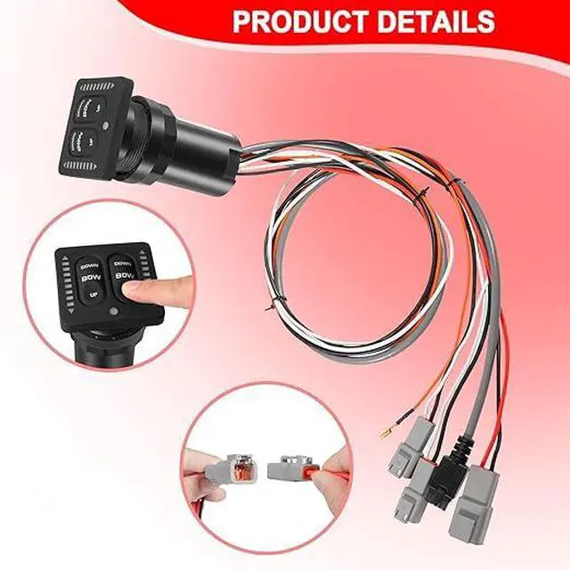 Alt view image 4 of 7 - 15170-001 LED Indicator Integrated Tactile Switch Kit Fits for Lenco Marine Single Actuator System