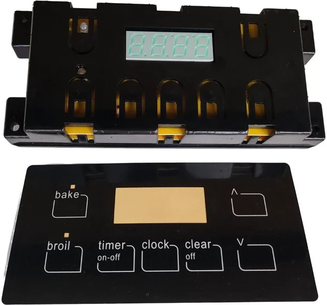 Main image of 316455410 Gas Range Oven Control Board, 7-Button Clock Panel, Replacement Part Replaces 5304518661