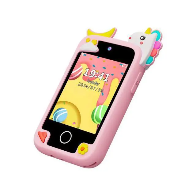 Alt view image 2 of 7 - Kids Smart Phone, Touchscreen HD Dual Camera Cell Phone for Kids,2.8" Touchscreen, 20 Games, MP3, Christmas Birthday Gift for Ages 3-10, Toddler Girl Toys