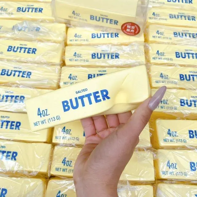 Alt view image 2 of 6 - 3 PCS Butter Squishy Toys, Super Soft Butter-Shaped Slow Rising Squishy, Sticky Butter Sticks Squeeze Toys, Realistic Food Squishies Fidget Toys for Decompression Anxiety Relaxation