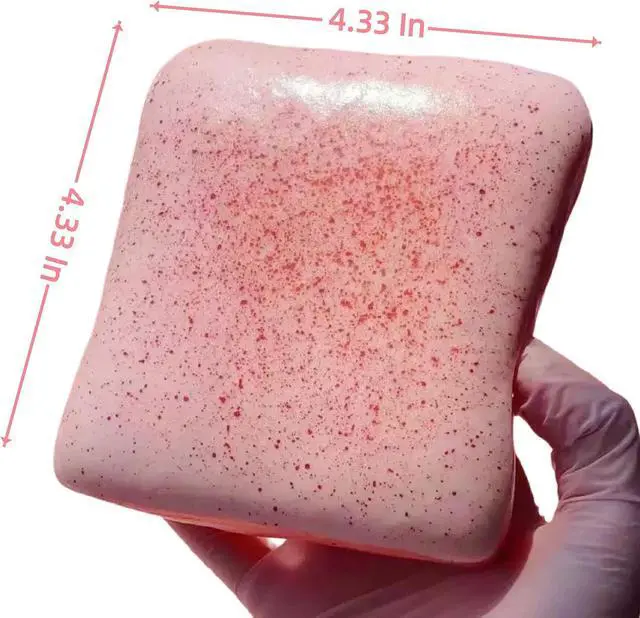 Alt view image 7 of 7 - Generic Brand Bread Butter Squishy,Slow Rising SquishyStocking Stuffers,Stress BallsStress Relief & Fidget Toys for ADHDParty Favor Gift (Pink)