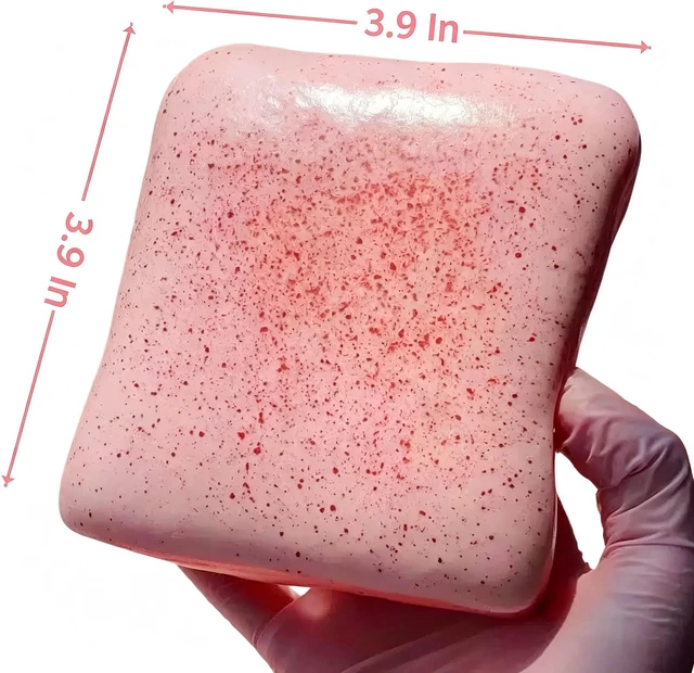 Alt view image 2 of 13 - Generic Brand Bread Butter Squishy,Slow Rising SquishyStocking Stuffers,Stress BallsStress Relief & Fidget Toys for ADHDParty Favor Gift (Pink)