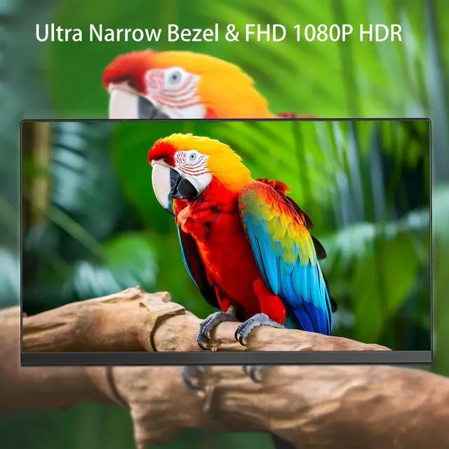 Alt view image 2 of 7 - 15.6 Inch Portable Monitor, FHD 1080P USB-C & HDMI Portable Laptop Monitor, Built-in Speakers & Smart Case, Matte IPS Display Eye-Care External Screen for PC, Laptop, Xbox, PS3/4/5, Switch & TV