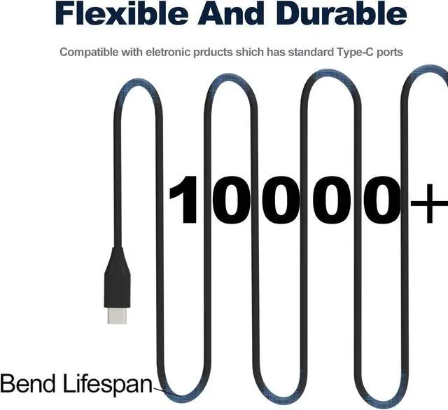 Alt view image 7 of 7 - 45W USB C Chromebook Charger Compatible for HP, Dell, Acer, Asus