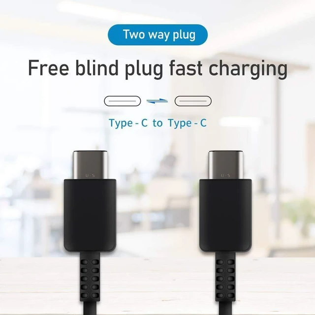 Alt view image 2 of 6 - 25W Type USB-C Super Fast Wall Charger Cable For Samsung Galaxy S20 S21 S2225W 1 PCS US Charger + 2 PCS 3ft cable
