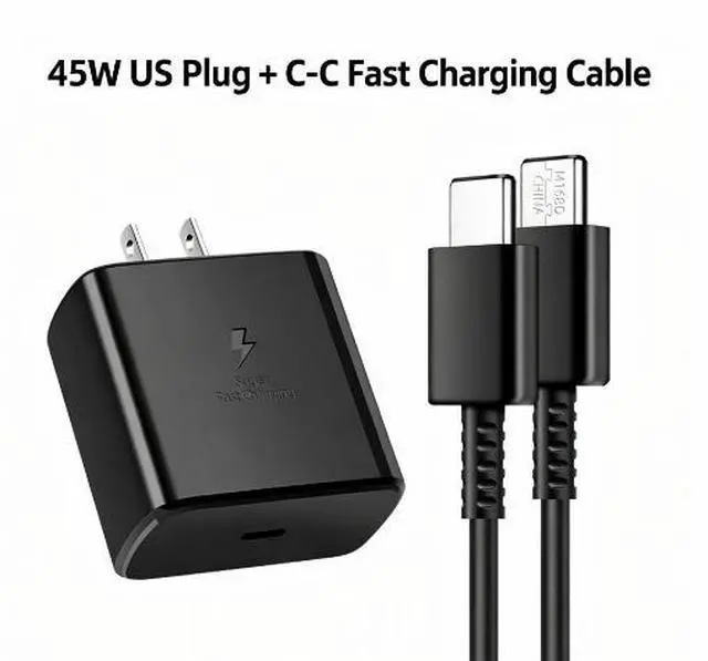 Main image of 45w USB-C Super Fast Wall Charger+6ft Cable For Samsung Galaxy S24 S23 S22 S21