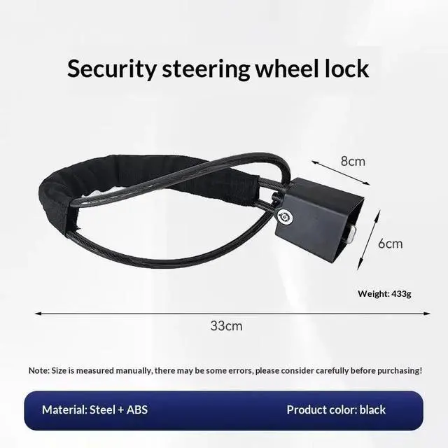 Alt view image 7 of 7 - Universal Anti-Theft Security System Car Truck SUV Auto Club Steering Wheel Lock