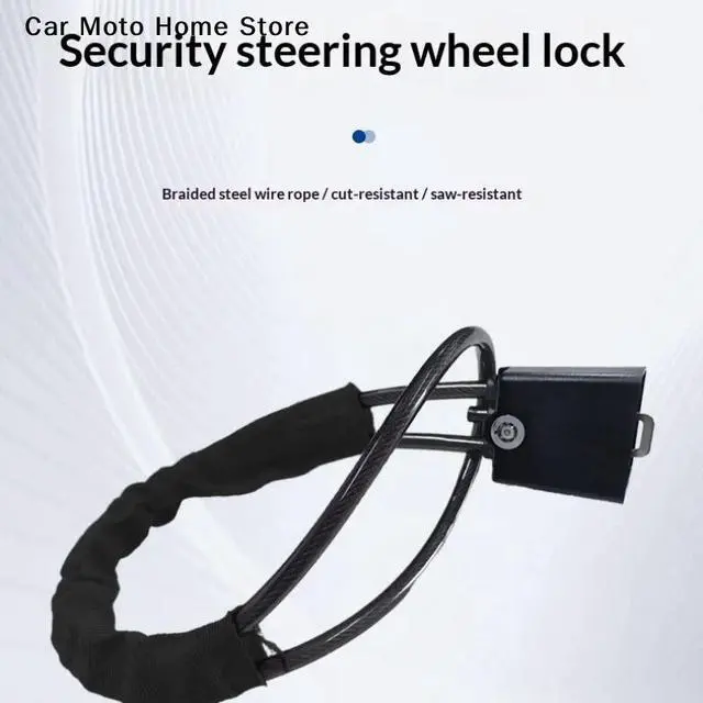 Alt view image 5 of 7 - Universal Anti-Theft Security System Car Truck SUV Auto Club Steering Wheel Lock