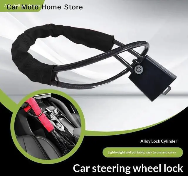 Main image of Universal Anti-Theft Security System Car Truck SUV Auto Club Steering Wheel Lock