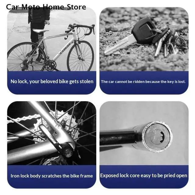 Alt view image 6 of 7 - Universal Anti-Theft Security System Car Truck SUV Auto Club Steering Wheel Lock