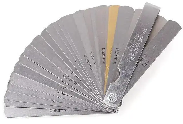 Alt view image 7 of 7 - Performance 66785 Engine Piston Ring Filer Grinder Grinding w/ 32 Blade Feeler 32 Blade Feeler