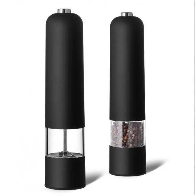 Alt view image 5 of 7 - Stainless Steel Electric Pepper Grinder Salt Mill Adjustable Coarseness Battery