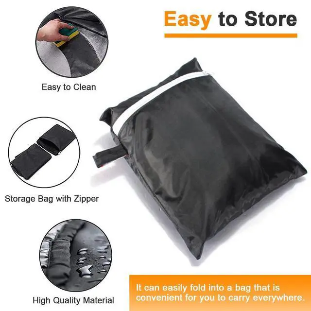 Alt view image 7 of 7 - 57Inch BBQ Gas Grill Cover Outdoor Heavy Duty Barbecue Waterproof UV Protection 420D Oxford Fabric 145x61x117cm