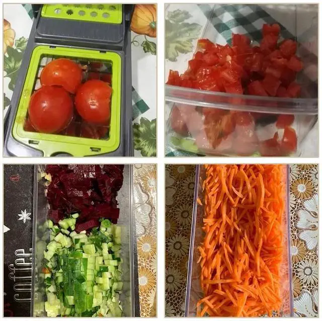 Alt view image 7 of 7 - 16-In-1 Vegetable Fruit Chopper Cutter Food Onion Veggie Dicer Slicer Kitchen